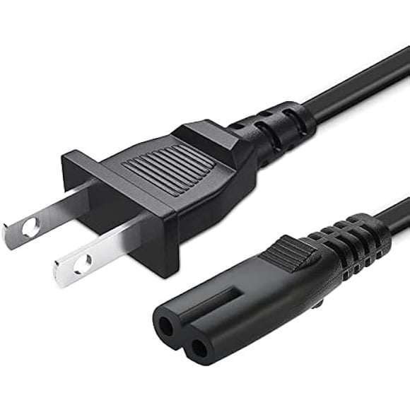 ccwonima 2 Prong AC Power Cord Fit for JBL Bar 2.1 3.1 5.1 9.1 Soundbar Speaker JBL PartyBox 100 110 200 300 310 710 1000 On-The-Go Speaker Boombox 3 Charger Supply Replacement Charging Cable Cord