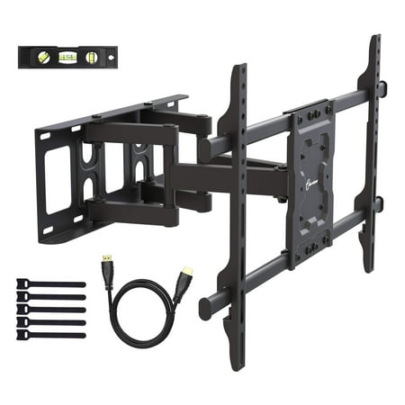 TV Wall Mount Bracket fits to Most 37-70 inch LED,LCD,OLED Flat Panel TVs, Tilt Full Motion Swivel Articulating Arms, Bring Perfect Viewing Angle, Max VESA 600X400, 132lbs Loading-by High Supply,