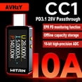 thumbnail image 2 of Medidor USB AVHZy tipo C USB 0-6A 4-36 V 40 Gbps, 2 of 8