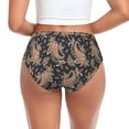 thumbnail image 3 of Womens Underwear Paisley Print No.J96 Cuteness No Show Seamless Underwear for Women, Soft Stretch Women's Panties, Hipster Ladies Panties Bikini Underwear Briefs, 3 of 6