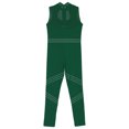 thumbnail image 5 of iiniim Kids Girls Shiny Full Body Unitard Rhinestone One Piece Leotard Sleeveless Gymnastics Dancewear Green 12, 5 of 7