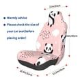 thumbnail image 2 of Lsque Panda Pattern Car Seat Covers for Front Seats , Waterproof Seat Covers for Cars, Sporty Front Seat Covers,Car Seat Cover Protector Front Seats, 2 of 5