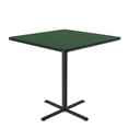 thumbnail image 3 of Correll Bxb36S-39 Cafe and Breakroom Tables - Square Bar Stool-Standing Height - Green, 3 of 5