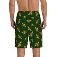 thumbnail image 3 of Naloa Hohey Bee Men's Short Pajama Pants, Lounge Comfort Shorts with Elasticized Waistband and Side Pockets - Small, 3 of 9
