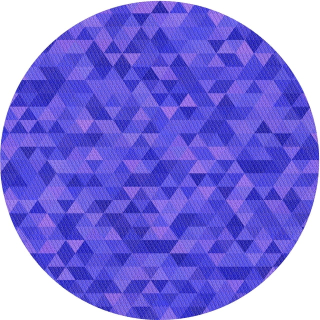 Ahgly Company Tapis d'Intérieur Lavable en Machine Carré Transitionnel Aztech Violet, 3 Pieds Carré