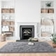 thumbnail image 3 of Alfombra Noahas Fluffy Grey, 6 x 9 pies, para sala de estar y dormitorio, 3 of 7
