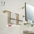 thumbnail image 4 of Double Towel Bar Matte Stainless Steel Bath Towel Rack for Bathroom Towel Holder Wall Mount Total Length TBLPB, 4 of 9