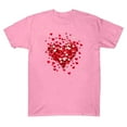 thumbnail image 5 of Jsaierl Valentines Day Shirts for Women Cute Love Heart Print Tees Stretch Short Sleeve Blouse Crewneck Dressy Casual T-shirt Tops Womens Fashion, 5 of 6