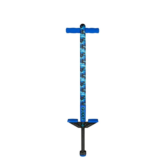 Flybar Jolt Pogo Stick for Kids Ages 6+ 40 to 80 Pounds Perfect for Beginners Easy Grip Foam Handles Anti-Slip Foot Pegs Outdoor Toys for Boys Jumper Toys for Girls Outside Toys for Kids