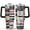 Black-12, variant on 40oz Tumbler with Handle & Straw, Stainless Steel Insulated Cup, Leak Proof Travel Mug, Keeps Drinks Hot/Cold, Nurse Coffee Cup, Gifts for Women Men