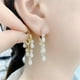thumbnail image 1 of Censtreet Long Shape Fringed Crystal Earrings Water Drop Shape Hypoallergenic Dangle Earrings Jewelry For Women Ladies Fashion Earrings, 1 of 5