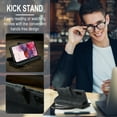 thumbnail image 6 of for Samsung Galaxy S20 Case Wallet for Women and Men, Samsung Galaxy S20 Case, PU Leather Magnetic Flip Strap Wristlet Zipper Card Holder Wallet Business Phone Cover for S20, Black, 6 of 10
