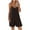 Brown, variant on Diufon Women's Romper Summer Knit Cotton Short Jumpsuit with Pockets Spaghetti Strap Sleeveless Overalls