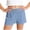 Blue, variant on Amidoa Wide Leg Girls Jeans Shorts Casual Baggy Summer Kids Denim Shorts Blue Size 8