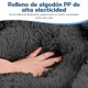 thumbnail image 3 of Cama para Perros, Cómoda Cama Redonda para Mascotas con Forma de Rosquilla para Perros y Gatos, Fondo Antideslizante, Lavable (Gris Oscuro, 70 x 70 cm), 3 of 7