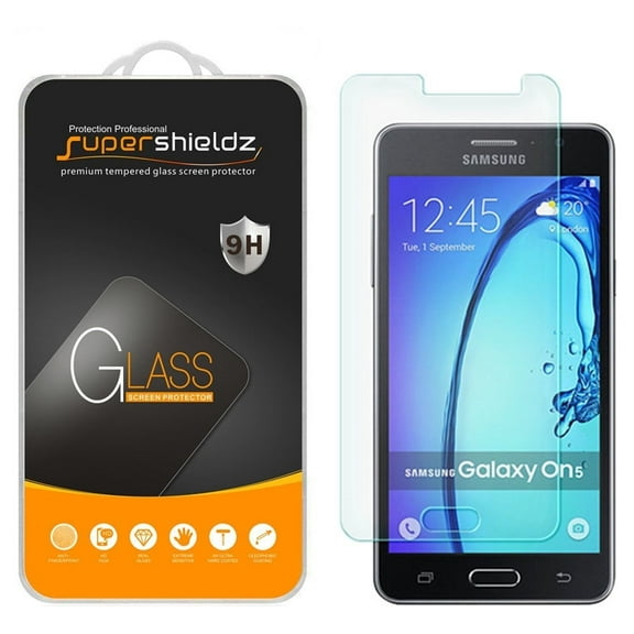 [1-Pack] Supershieldz Designed for Samsung Galaxy On5 Tempered Glass Screen Protector, Supershieldz Anti-Scratch, Anti-Fingerprint, Bubble Free