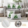 thumbnail image 6 of Happy St. Patrick's Day Outdoor Waterproof Pillow Covers, Spring Lucky Green Shamrocks Decorative Square Throw Pillowcase Sofa Cushion Sham for Patio/Couch/Chair, 20"x20" 2 Pack, 6 of 8