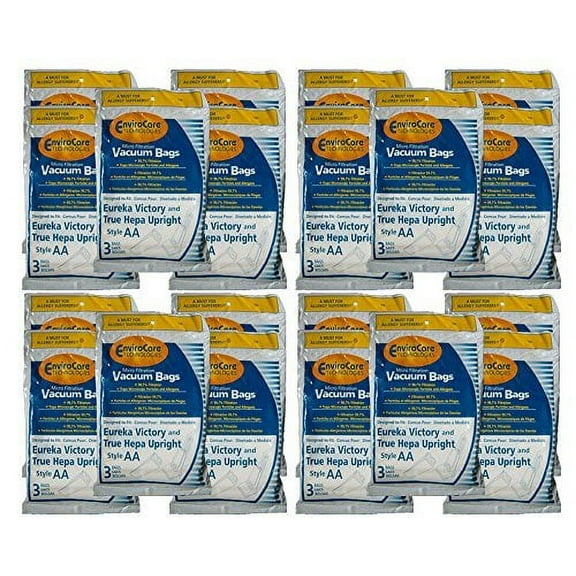 150 Compatible with Eureka Allergy Micro Lined Hepa Upright Victory Style AA Bags, Series, Sanit