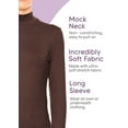 thumbnail image 4 of Stretch Is Comfort Women's Plus Oh so Soft Long Sleeve Mock Neck Top | Adult Xlarge-4x, 4 of 6
