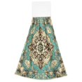 thumbnail image 2 of Wobogo Bohemia Pattern Hand Towel Set of 2 Absorbent for Kitchen and Bathroom With Velcro Hanging Loop 18.2×14in, 2 of 7