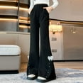 thumbnail image 3 of EnJoCho Teen Girls Kids Tween Cute Flare Leggings Bow Wide Leg Stretchy Elastic High Waisted Yoga Dance Pants 𝖸2k Trendy Botcut Bottoms Athletic Casual Streetwear Fashion, 3 of 5