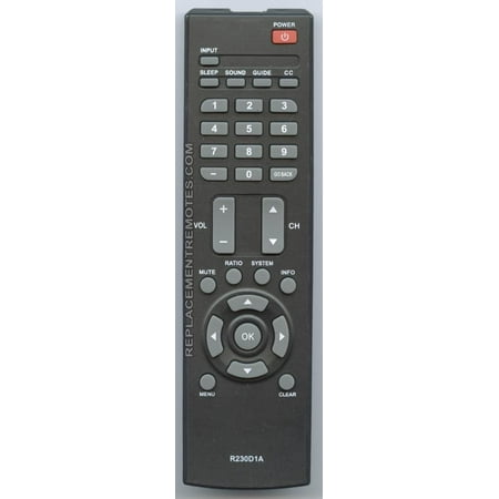 Vca Control - RCA R230D1A Guest (p/n: R230D1A) Commercial TV Remote Control (new)