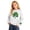 A-White253, variant on XUELUO Little Girls Hoodies St. Patrick'S Day Clover Graphic Hood Long Sleeve Tops Spring Sports Breathable Tshirts With Pocket
