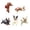 B, variant on Mini Cat Desk Figurines, Mini Desk Cat Figurines, Mini Cat Figurines For Desk, 12-Piece Resin Kitten Decor for Workspace Computer Monitor