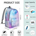 thumbnail image 5 of Colorful Starry Sky and Universe Backpack for School, Cute School Bag with Adjustable Shoulder Straps and Padded Back, 15.7"x11.8"x5.5", 5 of 5