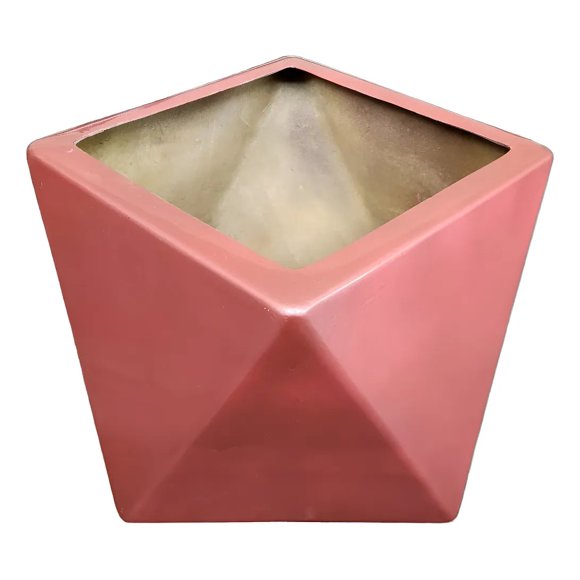 MACETERO FORMA HEXAGONAL DE FIBRA DE VIDRIO DE 50 X 50 X 35