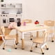 thumbnail image 5 of QinaQin Mesa infantil con 4 sillas, altura ajustable y superficie para dibujar, incluye organizador y patas antiderrapantes, ideal para niños de 2 a 10 años, 5 of 6