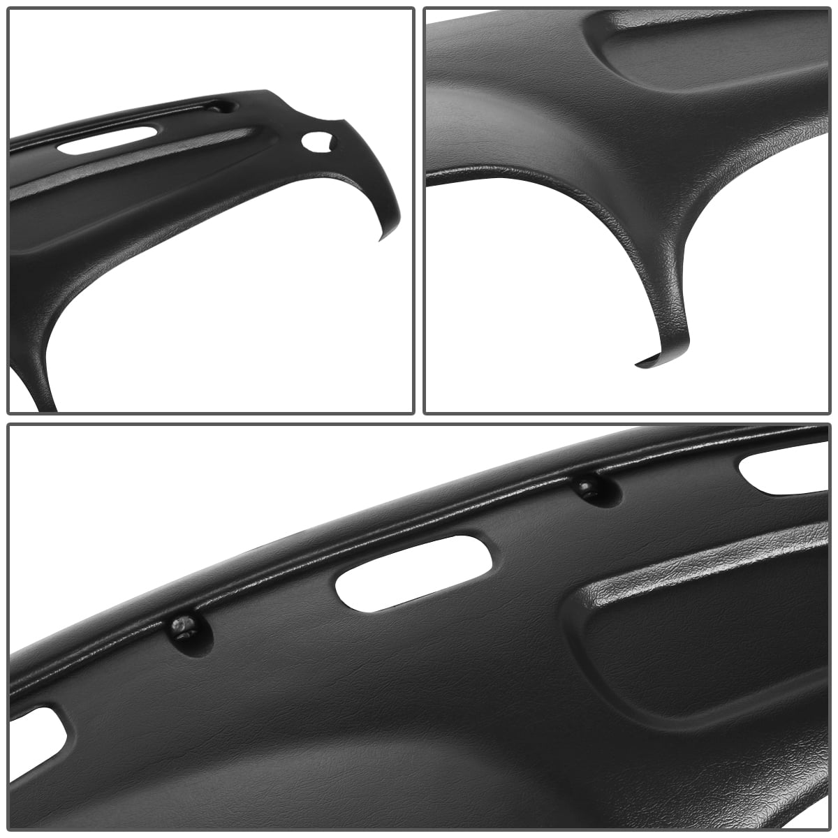 DNA Motoring ZTL-Y-0089-BK For 1998 to 2002 Dodge Ram Truck 1500 2500 3500 ABS Dash Board Dashboard Cap Cover Overlay Black 99 00 01