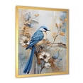 thumbnail image 2 of Designart "Simplistic Exotic Bird Floral Landscape II" Birds Of Paradise Picture Framed Canvas Art Print, 2 of 5
