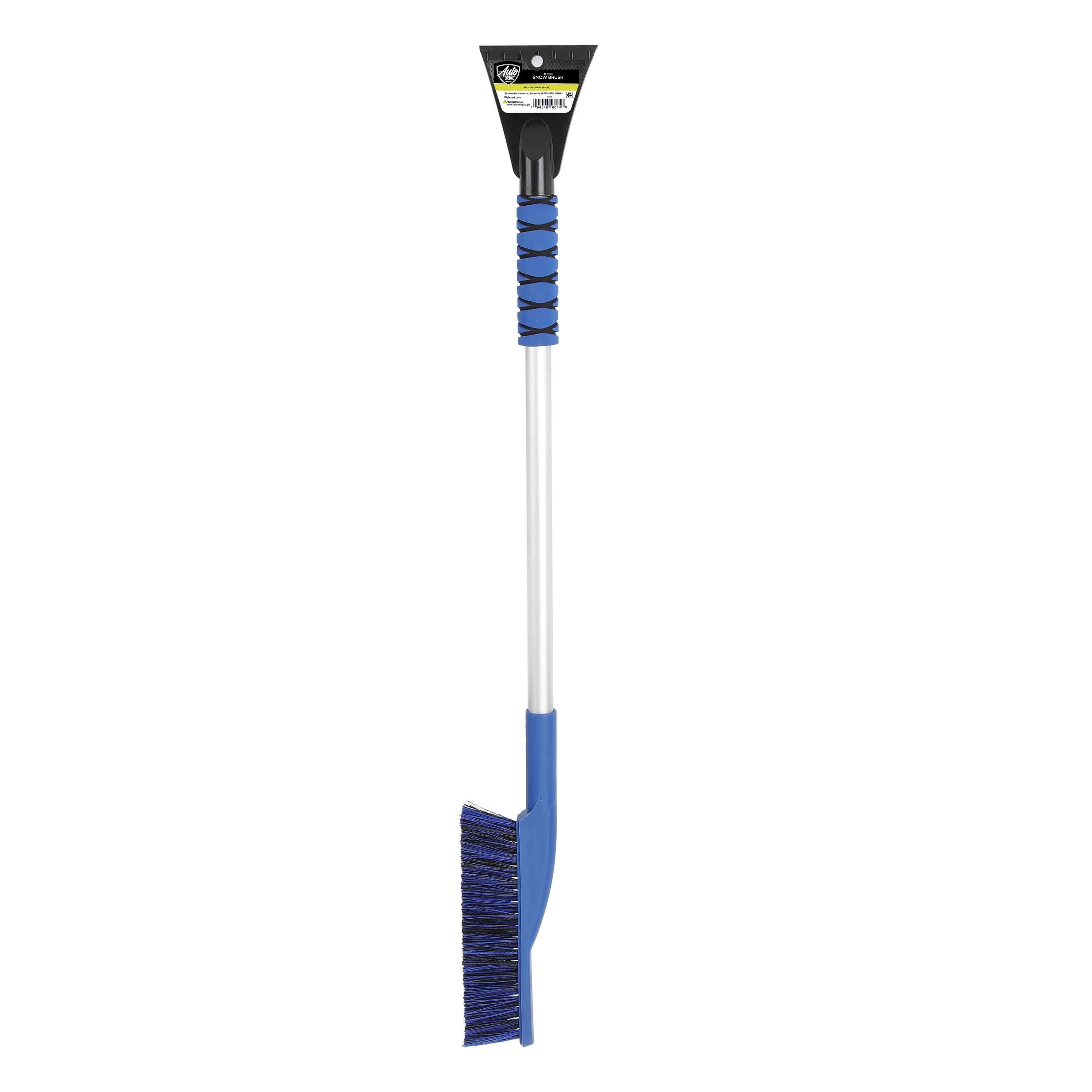 (3 pack) Auto Drive 35-Inch Snow Brush and Ice Scraper, Blue, Aluminum Handle