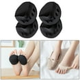 thumbnail image 4 of 2 pares de almohadillas metatarsianas de algodón para tacones altos, almohadillas para la bola del pie, plantillas suaves para aliviar el dolor Negro, 4 of 9
