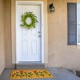thumbnail image 6 of Flower Door Mat 18" x 30" Floral Welcome Door Mat Lavender Wildflower Coir Doormat Entrance Farmhouse Rustic Summer Decoration for Front Door Home Indoor Outdoor(Flowers), 6 of 6