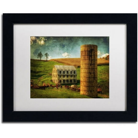 Trademark Fine Art "His Pride and Joy" Canvas Art by Lois Bryan, White Mat, Black Frame