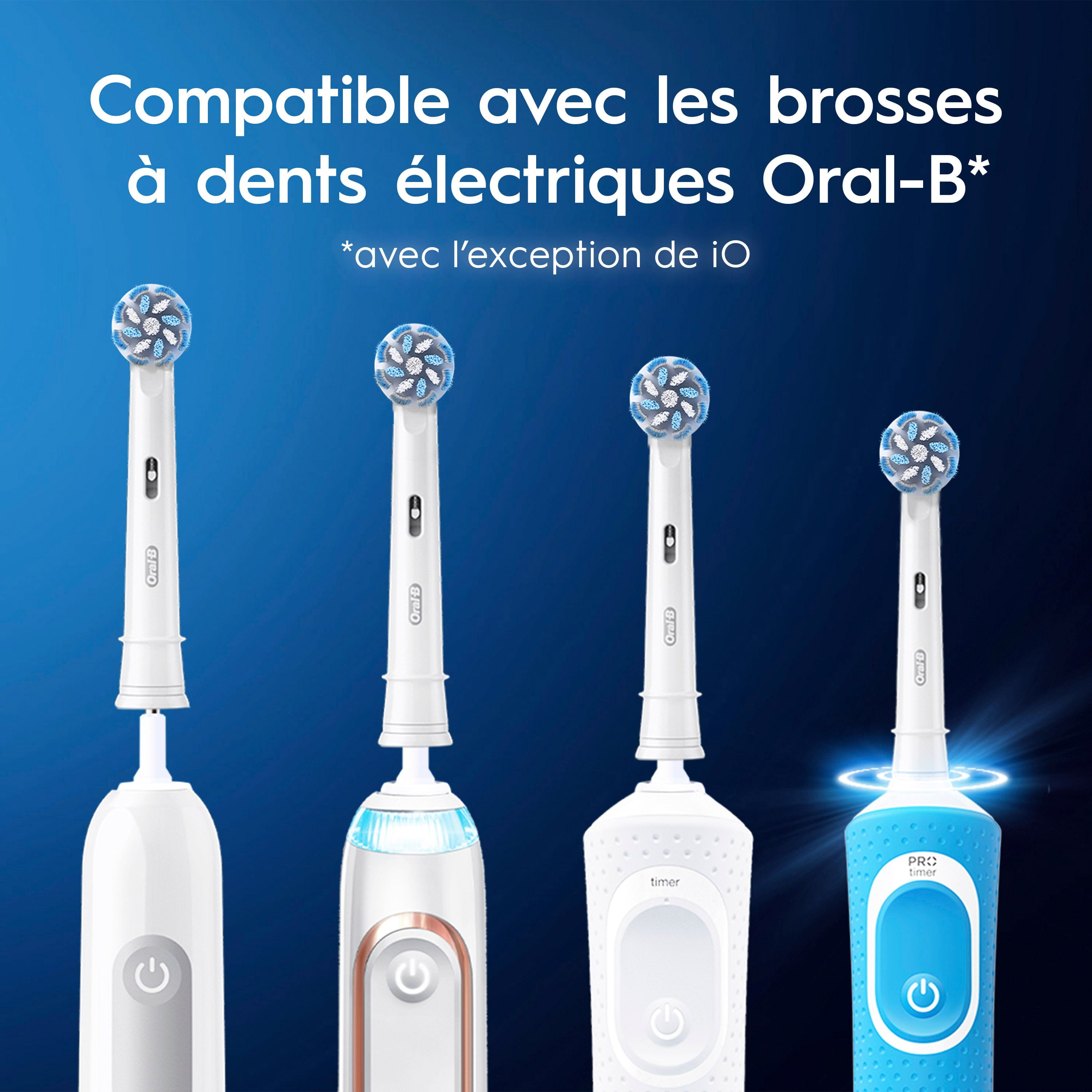 Brossettes de rechange Oral-B Sensibilité et gencives X filaments en X