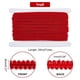 thumbnail image 2 of Cinta decorativa PH PandaHall roja con ribete trenzado de 25 m y 8 mm, 2 of 6