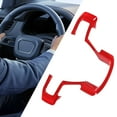 thumbnail image 6 of yotijar Steering Wheel Panel Cover Car Steering Wheel Frame Cover for F150 Red, 6 of 8