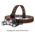 thumbnail image 4 of Linterna 7LED USB Recargable 4 Modos Cabeza Ciclismo para Acampar Al Aire Libre, 4 of 5