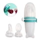 thumbnail image 5 of Biberón 3 en 1 para bebé, 3 piezas, tetina suave, portátil, de silicona elástica, para la dentición, color verde, 5 of 12