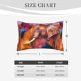 thumbnail image 6 of Bixox Oil Paintings of Elephants Printed Pillow Protector,Super Soft Ideal for Home,Guests,Rentals - 20"x30", 6 of 8