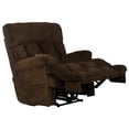 thumbnail image 2 of Webster Power Recliner with Adjustable Headrest & Lumbar in Soft Brown Fabric, 2 of 16