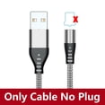 thumbnail image 1 of AUFU Cable de carga USB magnético USB tipo C Cable de teléfono imán cargador de teléfono Micro USB para iPhone 12 13 Pro Max para Xiaomi Tan Jianjun unisex, 1 of 2