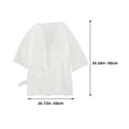 thumbnail image 2 of BESTYASH 6 Pcs Cotton Shower Robe Disposable Body Wraps Lightweight White For Sauna Beauty Salon, 2 of 8