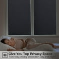 Coavas Blackout Window Film Static Cling 100 UV Blocking Window Privacy Film Room Darkening