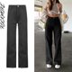 thumbnail image 1 of Rockmore, pantalones vaqueros holgados Vintage marrones para mujer, ropa de calle de los años 90, pantalones Cargo de pierna ancha con bolsillos, pantalones vaqueros rectos de cintura baja 2021 Tan Jianjun unisex, 1 of 2