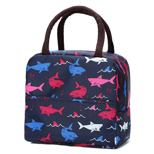 1 Uds. Fiambrera de dibujos animados, bolsa de tela Oxford, bonita bolsa bento portátil para estudiantes para trabajar con bolsa térmica de arroz individual
