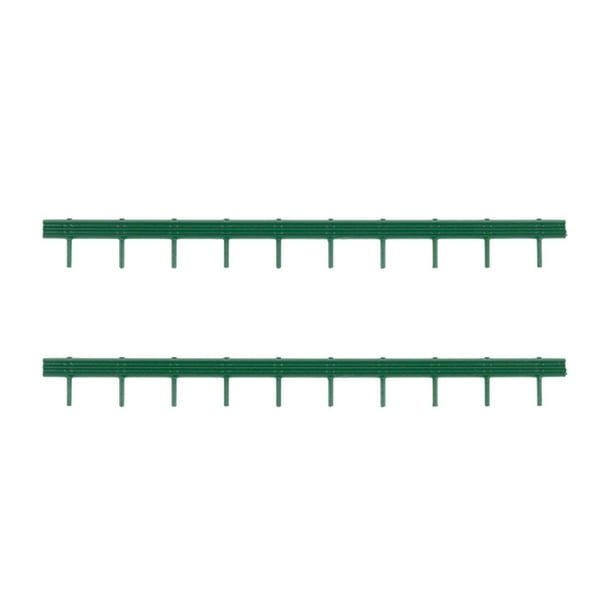 2 barandillas para maquetas de carreteras, proyectos arquitectónicos, vallas de carretera a escala 1:87, mesa de arena arquitectónica, decoraciones Verde